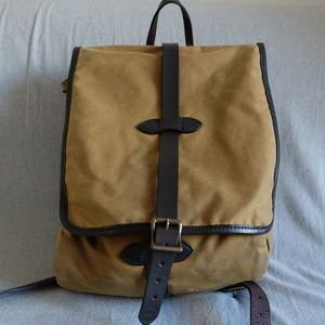 Filson Tin Cloth Backpack - Dark Tan